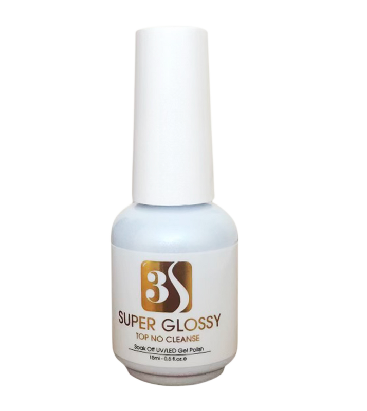 3S Soak-Off UV/LED Gel .5oz - Super Glossy (Top No Cleanse)