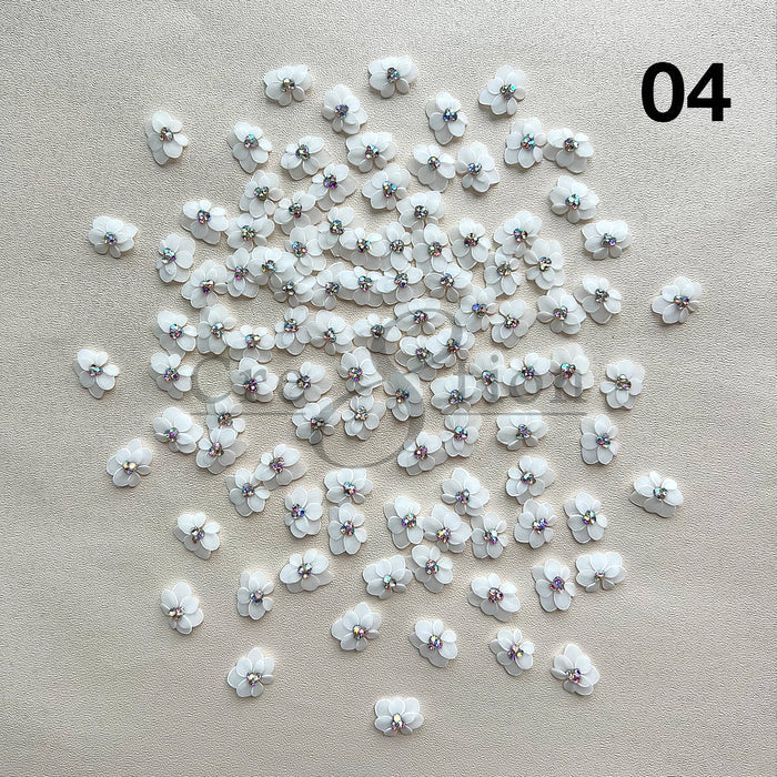 Cre8tion Handmade Acrylic flowers 2 pcs - 04