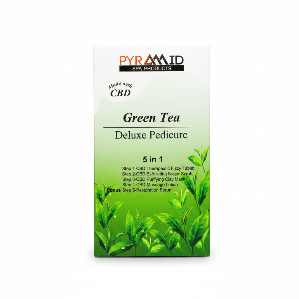 Pyramid Deluxe Pedicure 5 in 1 (Case 50pk) - Green Tea