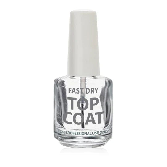 Cre8tion Empty Glass Bottle .5oz "Fast Dry Top Coat"