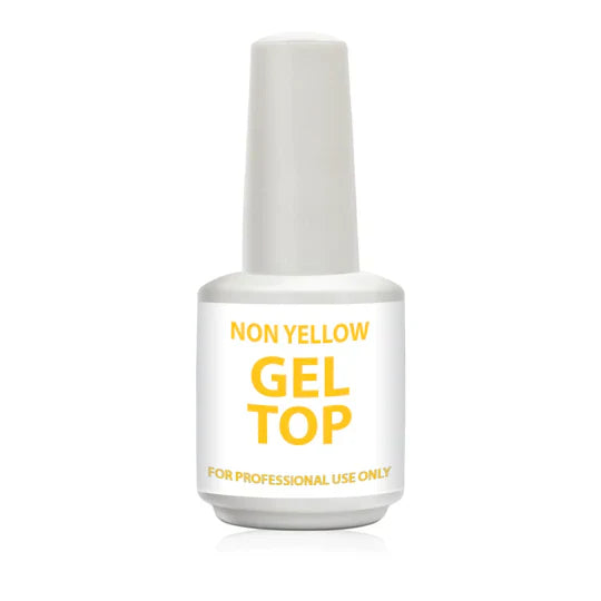 Cre8tion Empty Glass Bottle .5oz "Non-Yellow Gel Top"