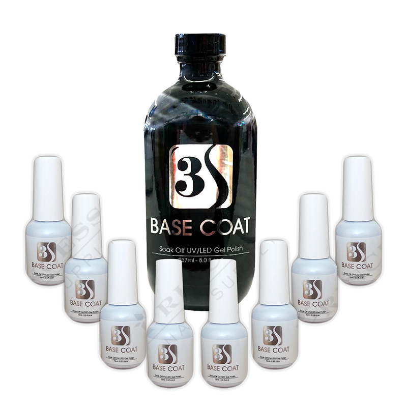 3S Soak-Off Gel - 1 Base 8oz Get 8 Free .5oz