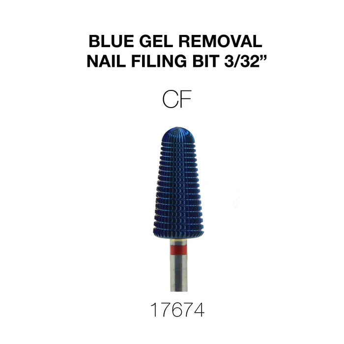 Cre8tion Blue Gel Removal Nail Filing Bit 3/32" CF