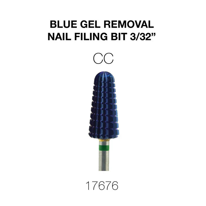 Cre8tion Blue Gel Removal Nail Filing Bit 3/32" CC
