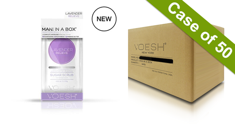 Voesh Case/50pks - Mani 3 Step - Lavender (VMC127 LVR) #14823