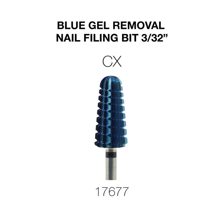 Cre8tion Blue Gel Removal Nail Filing Bit 3/32" CX