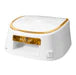 Cre8tion Cordless LED Lamp White with Gold Rim