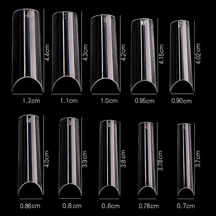 Cre8tion Special Shape - 13 Extra Long Straight 500 pcs./box Clear