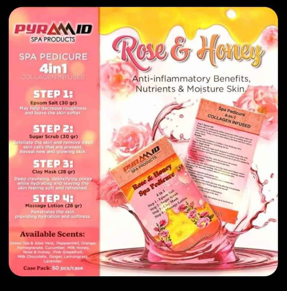 Pyramid SPA PRODUCTS 4in1 Rose & Honey
