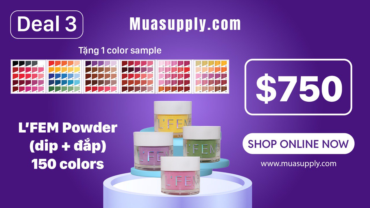 DEAL 3 | L'FEM Dipping & Sculpting Powder 150 Colors Kit ( Deals of the week )