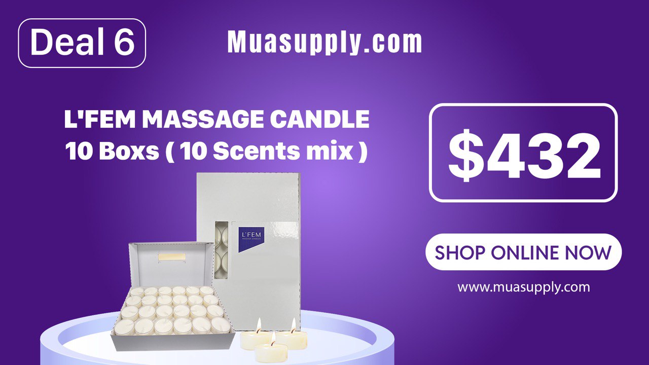 DEAL 6 | L'FEM Massage Candle Bulk Pack (10 Boxes/10 Scents) ( Deals of the week )