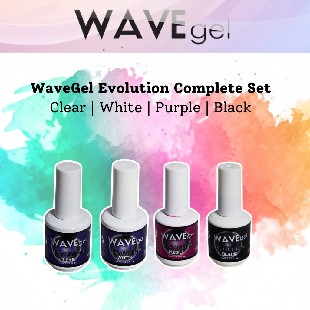 WAVEGEL EVOLUTION COMPLETE SET - 4 COLORS (CLEAR, WHITE, PURPLE, BLACK)