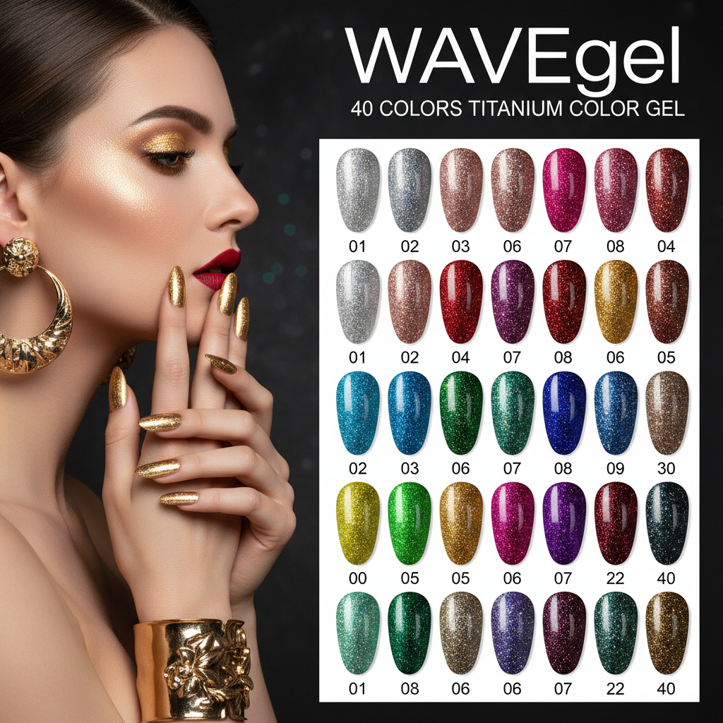 WAVEGEL TITANIUM COLOR GEL - 40 COLORS (#01-#40)