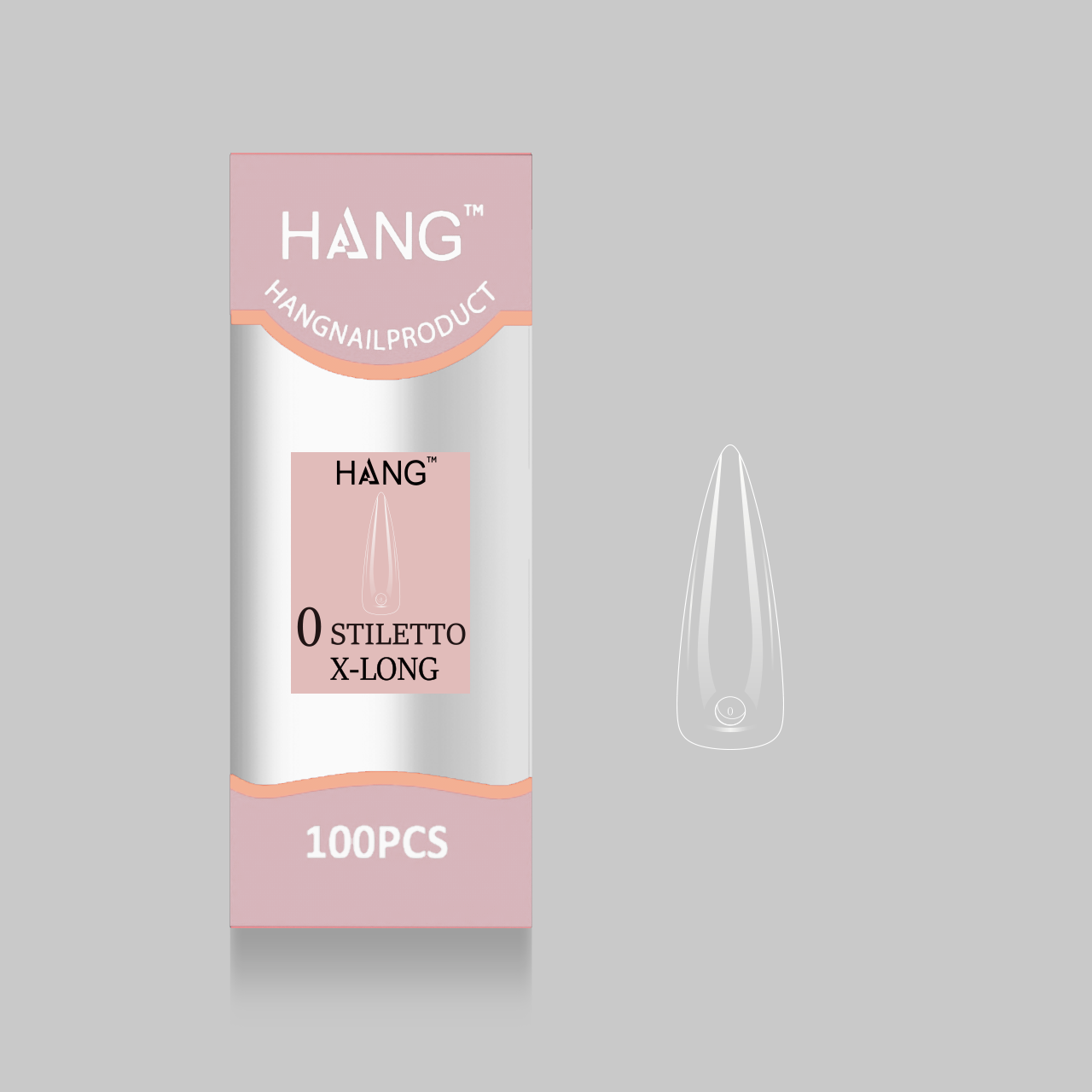 Hang Tip Refill: Stiletto Sculpted X-Long ( 0 - 11 )