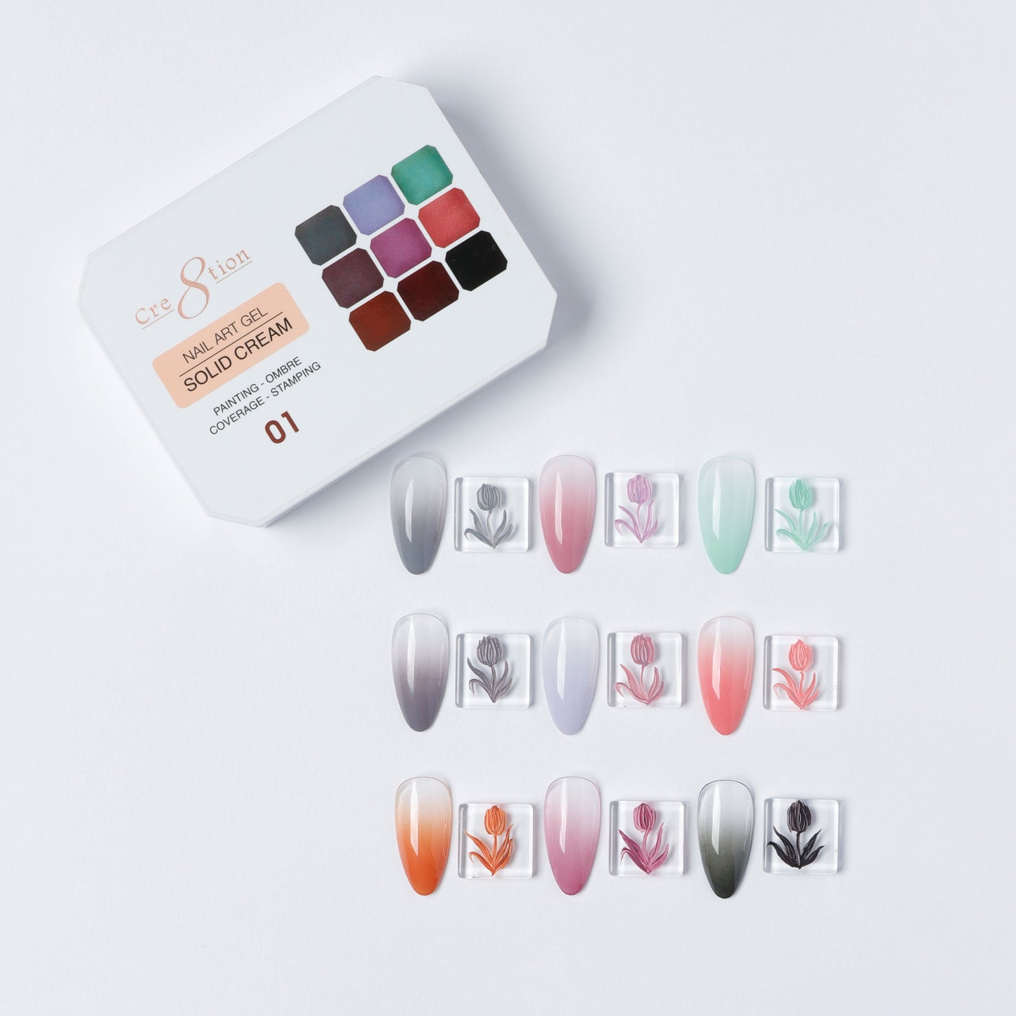 Creation Nail Art Gel - Solid Cream - 01