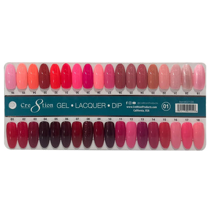 Cre8tion Color Chart - Matching 3 in 1 - 324 colors - Pick 1