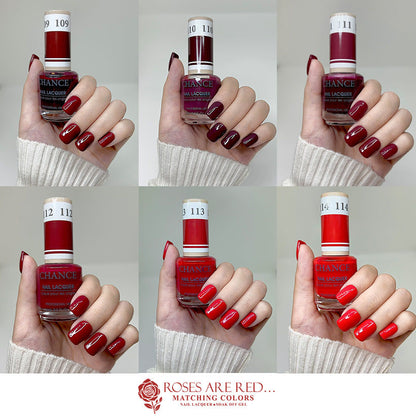 Chance Matching Duo 0.5oz - 36 Colors ( #109 - #144 ) Roses Are Red Collection