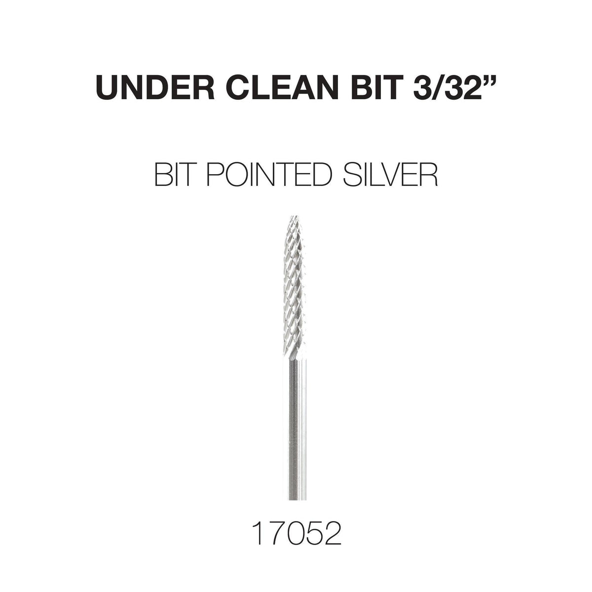 Cre8tion Under Clean 3/32" Carbide Bit - Silver