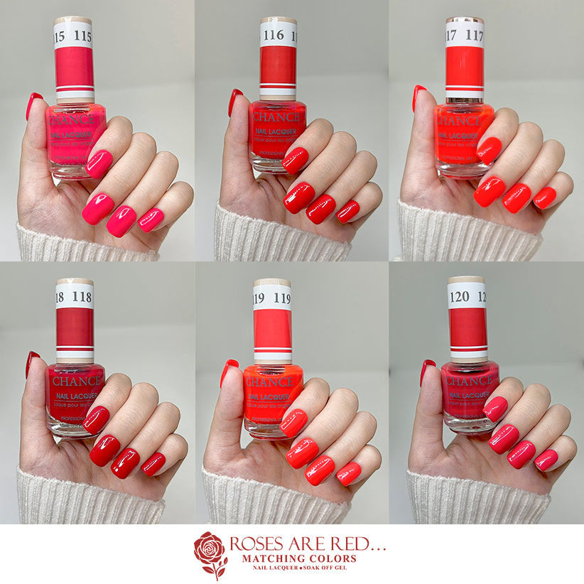 Chance Matching Duo 0.5oz - 36 Colors ( #109 - #144 ) Roses Are Red Collection