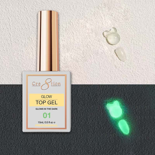 Cre8tion Glow in the Dark Top Coat 0.5oz 01
