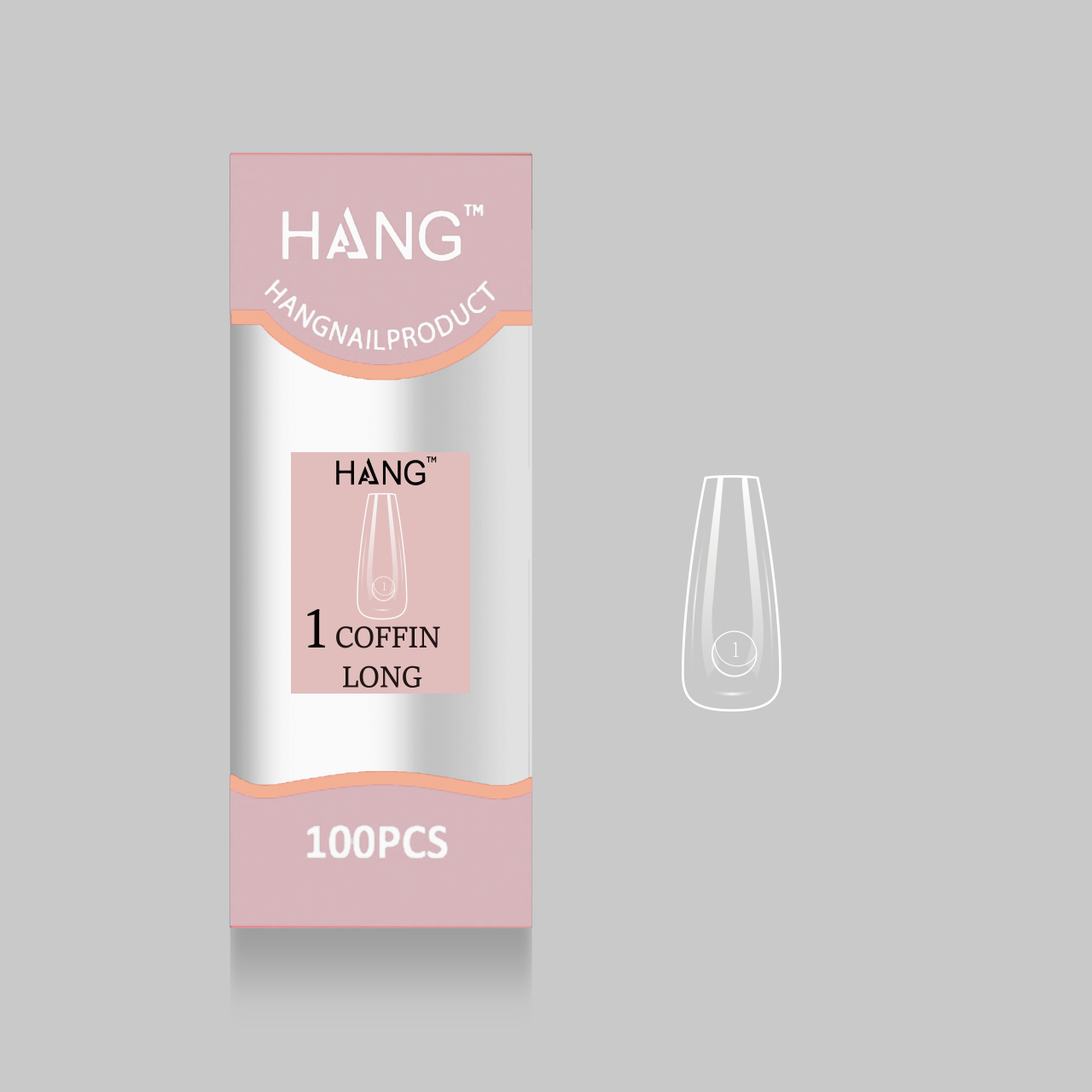 Hang Premium Tip Refill: Coffin Long ( 0 - 11 )