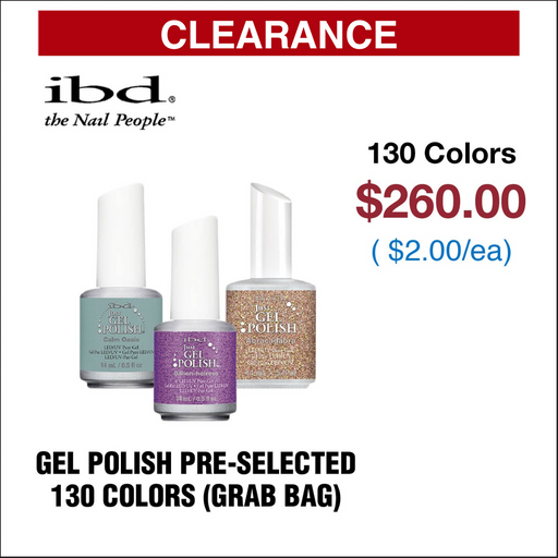 IBD Gel Polish - Pre-selected 130 Colors ( Grab Bag )