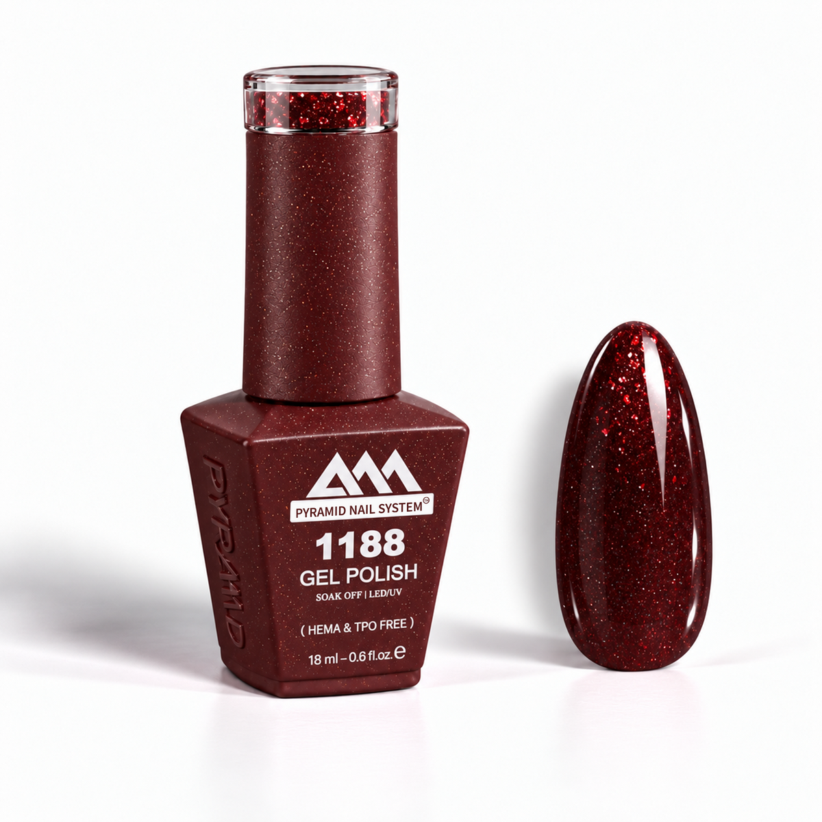 Pyramid Nail System Gel Polish – #1188 (18 ml / 0.6 fl oz) [HEMA & TPO Free]