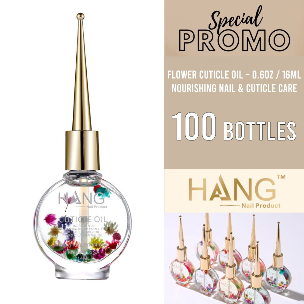 Flower Luxury Cuticle Oil 14ml ( 100 Bottles Mix )