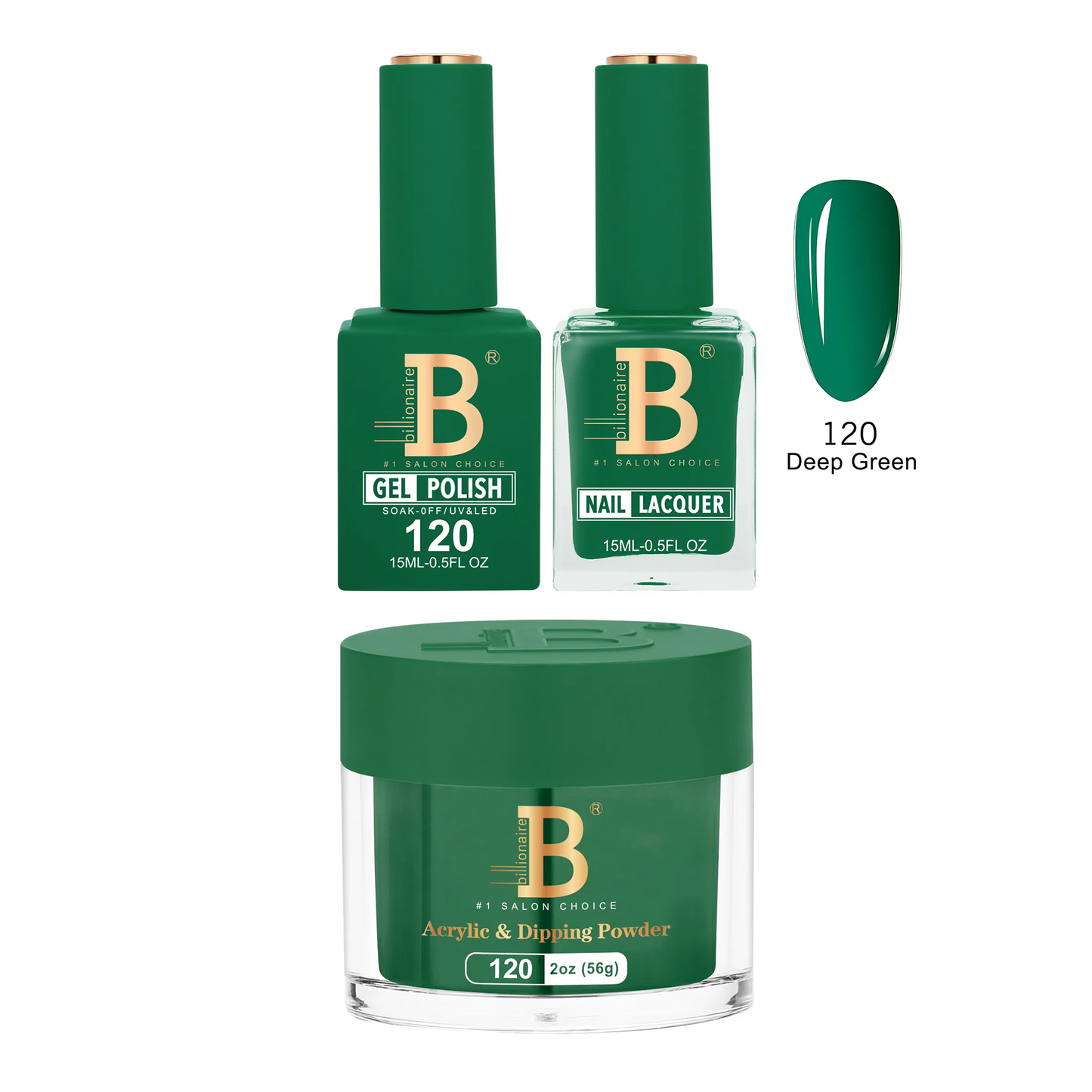 Billionaire Trio Imperial 120 Deep Green