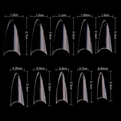 Cre8tion Special Shape - 03 Short Stellito Nail Tips 500 pcs./box