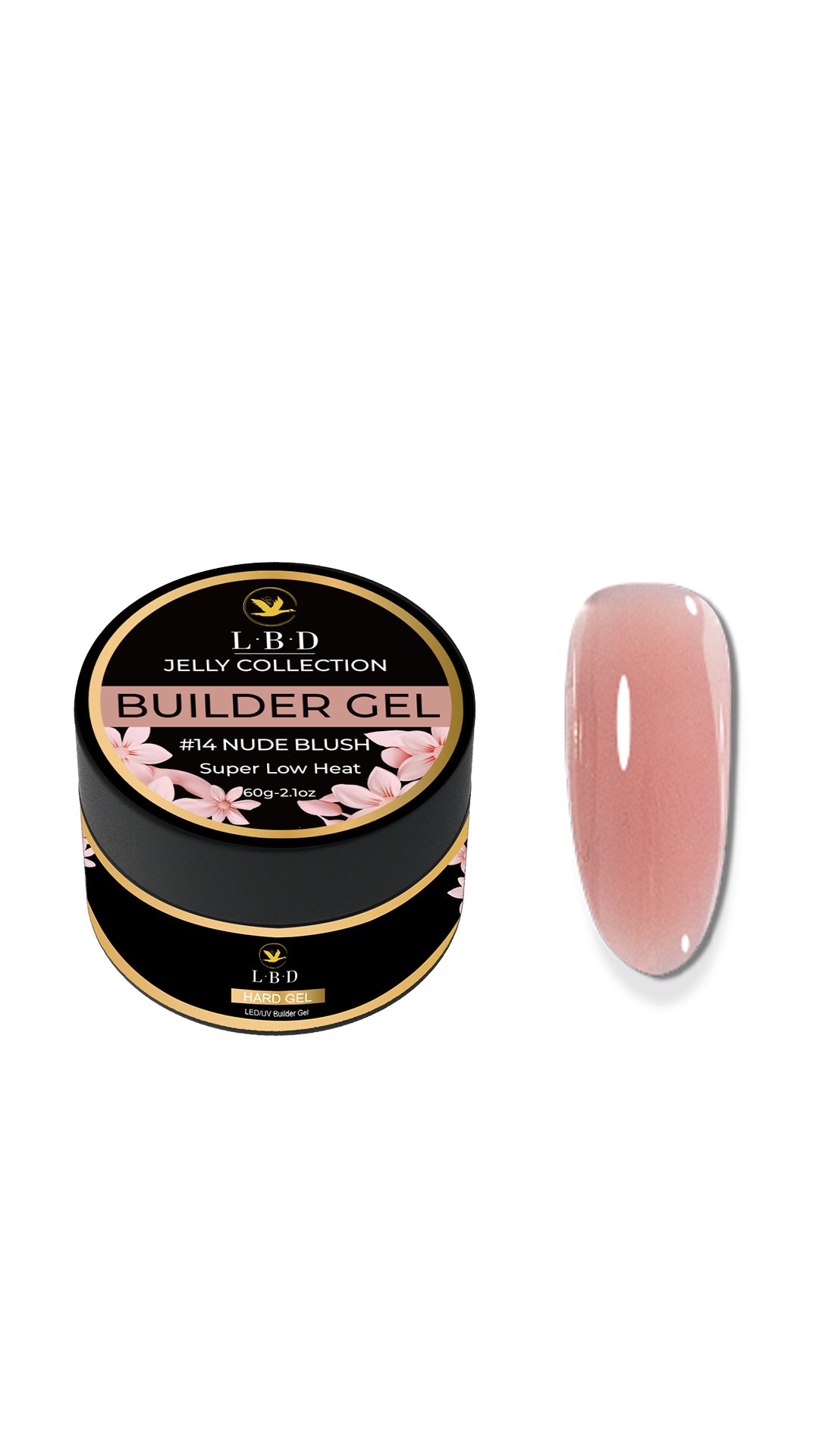 LBD Jelly Builder Gel – #14 NUDE BLUSH