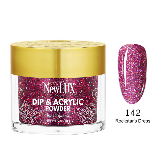 NewLux Dip & Acrylic 2oz - #142 Rockstar's Dress