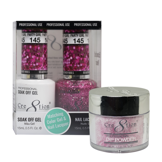 Cre8tion Matching Sets - 145 Party Girl (Glitter)