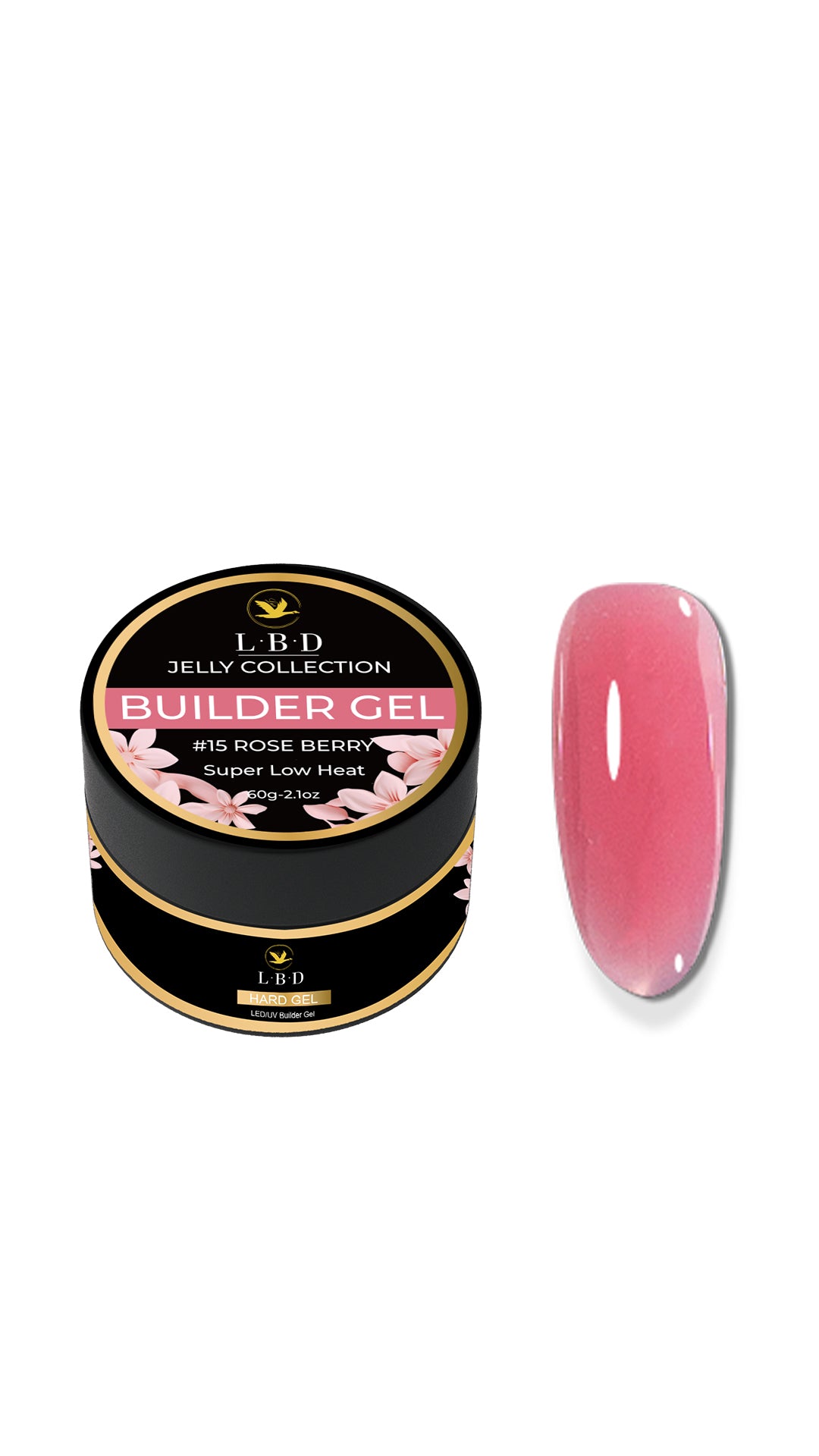 LBD Jelly Builder Gel – #15 ROSE BERRY