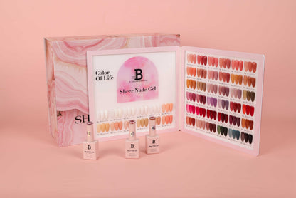 Sheer Nude Gel 48 Colors Collection