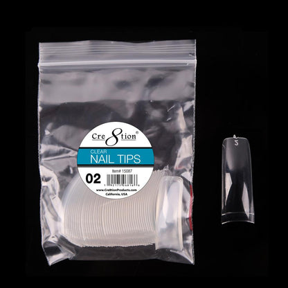 Cre8tion False Tip-  Clear 50 pcs/bag