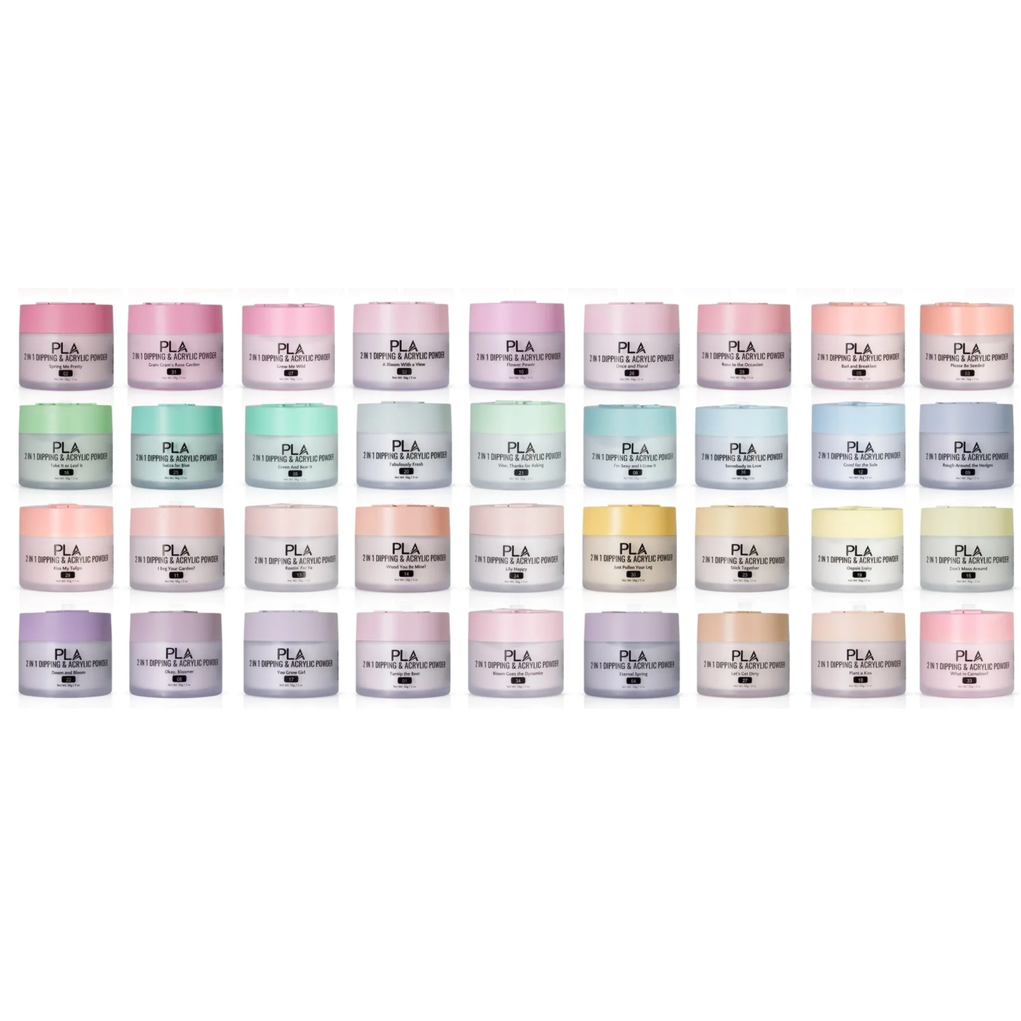 Gram Gram's Rose Garden  Collection  Powder 36 Colors - Free 1 Color Chart