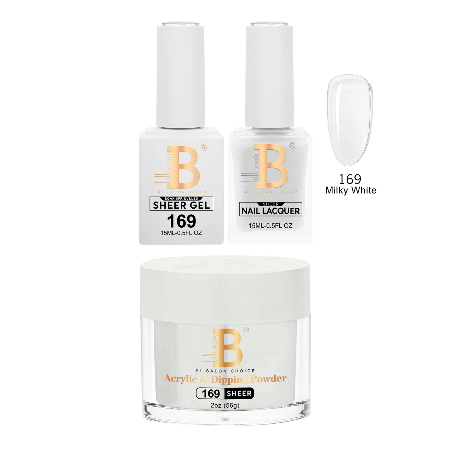 Billionaire Trio Imperial 169 Milky White
