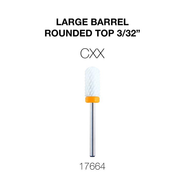 Cre8tion Ceramic Large Barrel - Rounded Top 3/32"