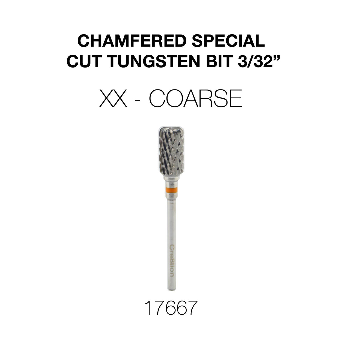 Cre8tion Chamfered Special Cut Tungsten Bit 3/32"