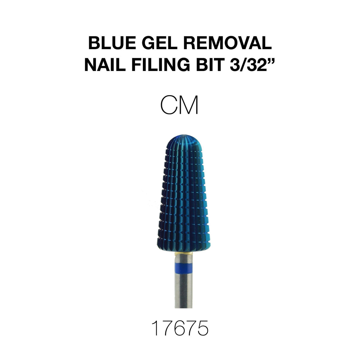 Creation Blue Gel Removal Nail Filing Bit 3/32"