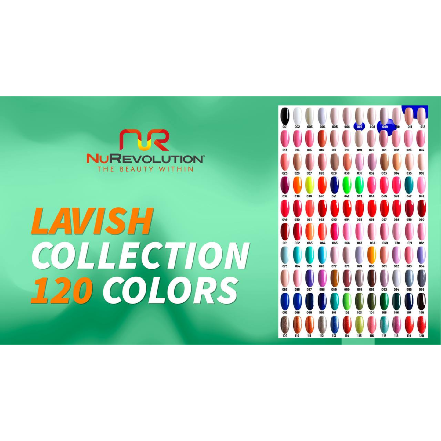 NR LAVISH Collection 120 color Gel + 1 sample colors $499 option Gel + Dip + 2 sample colors $999