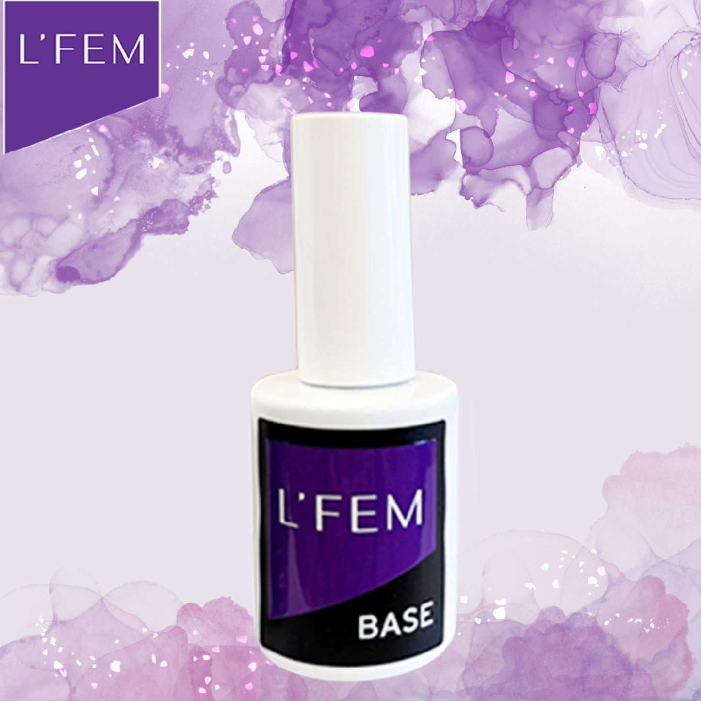 L'Fem Gel Polish .5oz Gel:  30 pcs Base + 30 pcs Top Non-Wipe