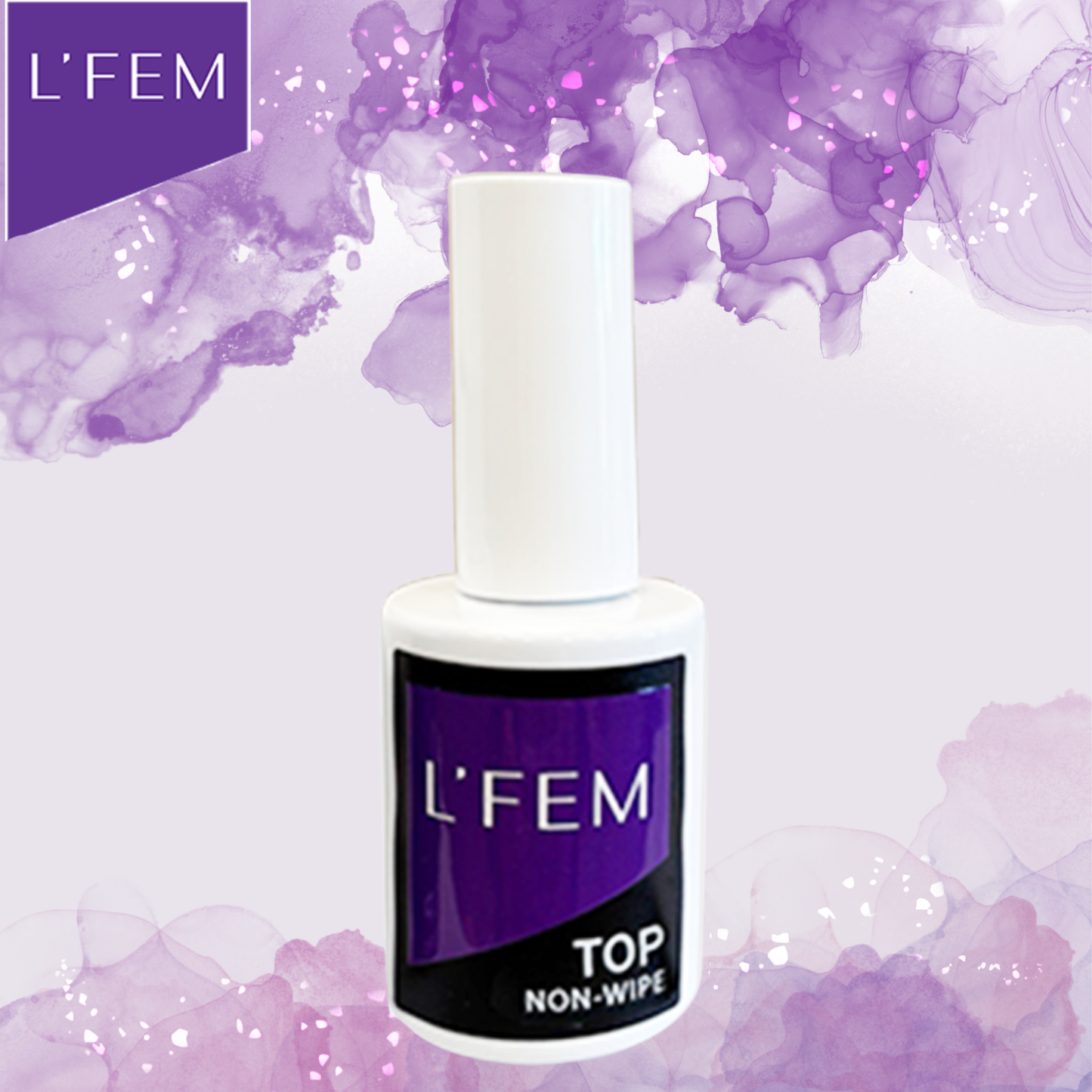 L'Fem Gel Polish .5oz Gel:  30 pcs Base + 30 pcs Top Non-Wipe