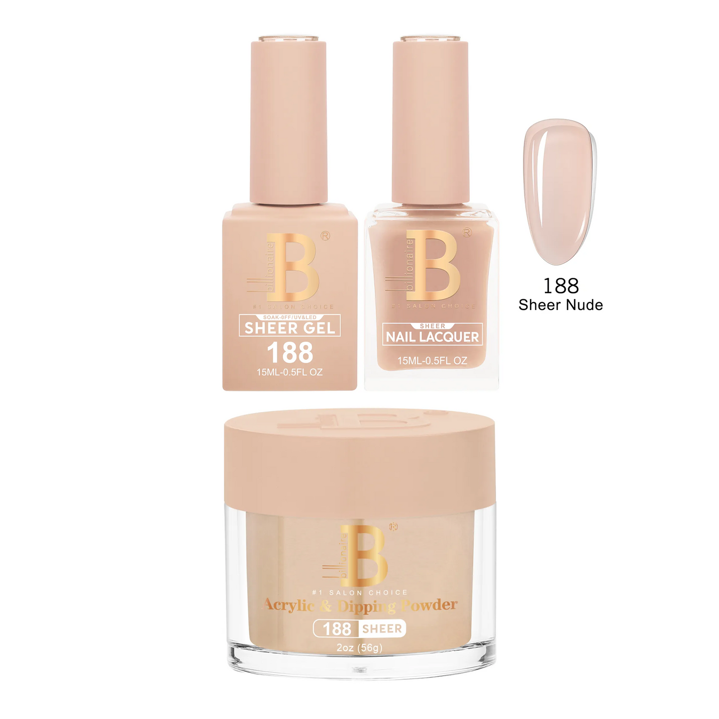 Billionaire Trio Imperial 188 Sheer Nude