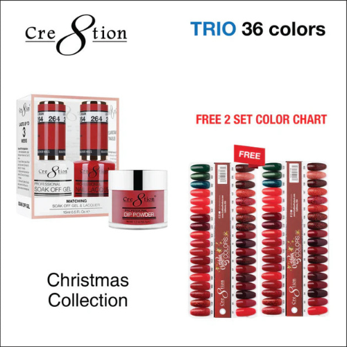Creation Matching Color - Christmas Collection - 36 colors w/ 2 Color Chart Trio