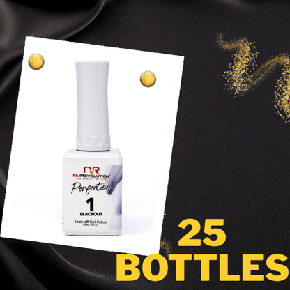NR PERFECTION GEL #PFG001 BLACKOUT 25 Bottles $98.95