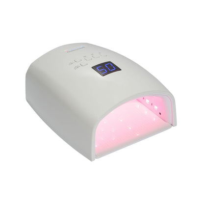 WHITE Cordless Rechargeable UV/LED Lamp — PINK LIGHT