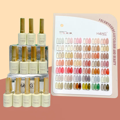 Jelly Gel Collection 42 Colors + Display - Jelly Gel Polish ( #1 - 42 )