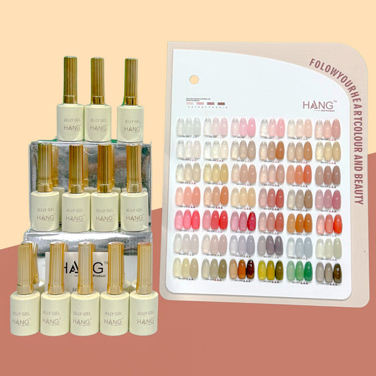 Jelly Gel Collection 42 Colors + Display - Jelly Gel Polish ( #1 - 42 )